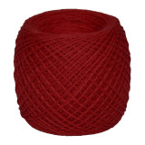 Przędza półwełniana merynosowa 10/2 nr.11 czerwony 100g/500m TM Yaroslav